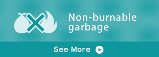 Non-burnable garbage
